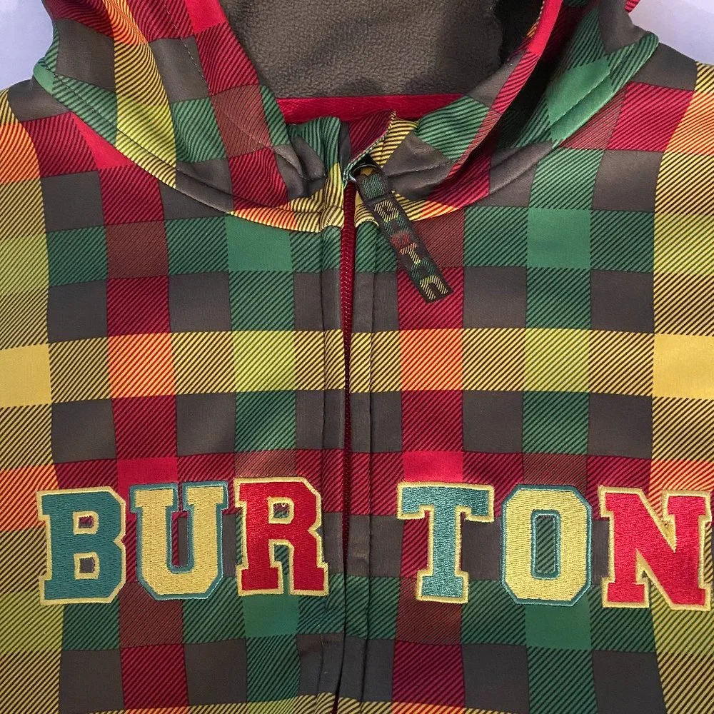 BURTON DRYRIDE BOYS BONDED FLEECE HOODED MULTICOLOR LONG SLEEVEJACKETSz L(14/16)